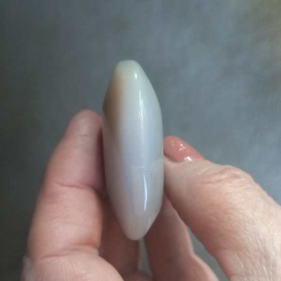 Blue Orca Agate Crystal Heart. - Picture 4 of 5